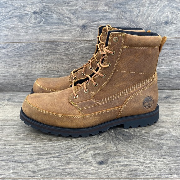 Timberland Attleboro Leather Waterproof Chukka 6'Inch Boots Men's Size 8.5 Brown - Picture 1 of 10